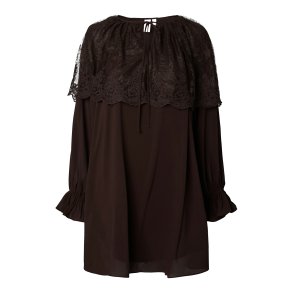 YASESTHER LACE CAPE DRESS 