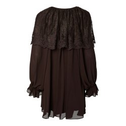 YASESTHER LACE CAPE DRESS 