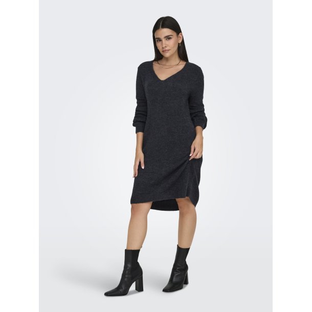 JDYELANORA V-NECK DRESS KNIT 