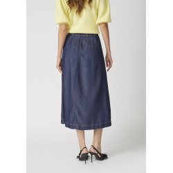 CO`COUTURE ANYA DENIM PLEAT SKIRT