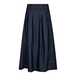 CO`COUTURE ANYA DENIM PLEAT SKIRT