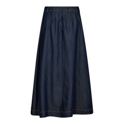 CO`COUTURE ANYA DENIM PLEAT SKIRT