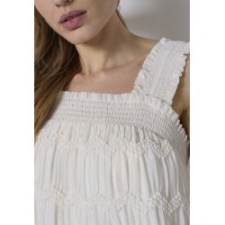CO`COUTURE JERRY SMOCK STRAP TOP