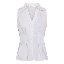 CO`COUTURE POPPY V-COLLAR TOP