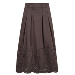 CO`COUTURE POPPY PLEAT SCALLOP SKIR