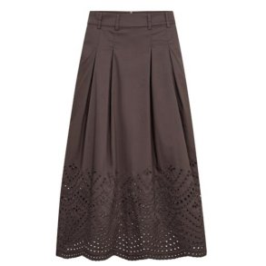 CO`COUTURE POPPY PLEAT SCALLOP SKIR