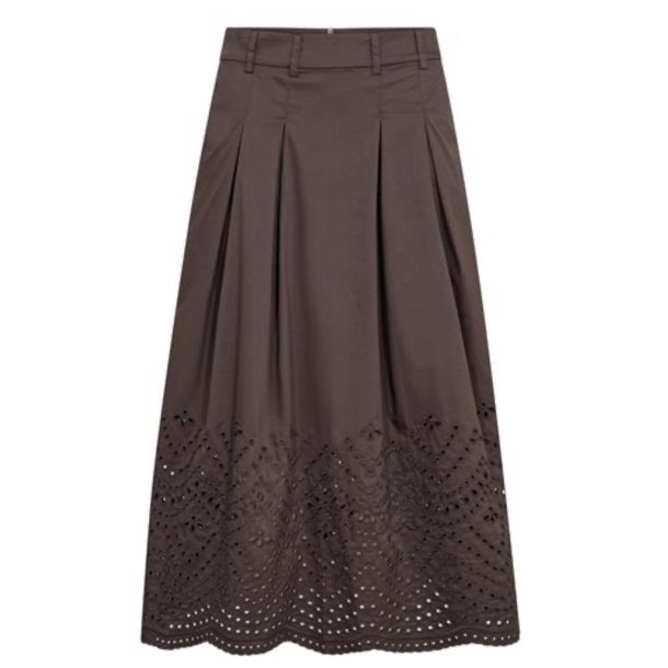 CO`COUTURE POPPY PLEAT SCALLOP SKIR