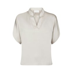 NEO NOIR ANELLE HEAVEY SATEEN BLOUS