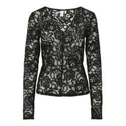 YASLACEY V-NECK LACE TOP