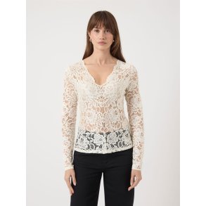YASLACEY V-NECK LACE TOP