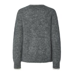 PCIVY O-NECK CONTRAST KNIT 