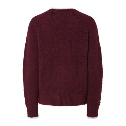 PCIVY O-NECK CONTRAST KNIT 