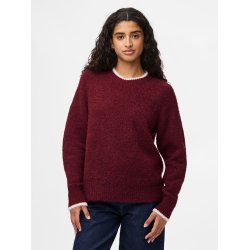 PCIVY O-NECK CONTRAST KNIT 