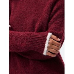 PCIVY O-NECK CONTRAST KNIT 