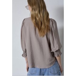 CO`COUTURE CALLUM LACE PUFF V-SHIRT