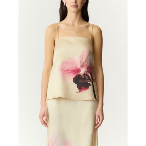 YASORCHIDA SATIN SINGLET TOP