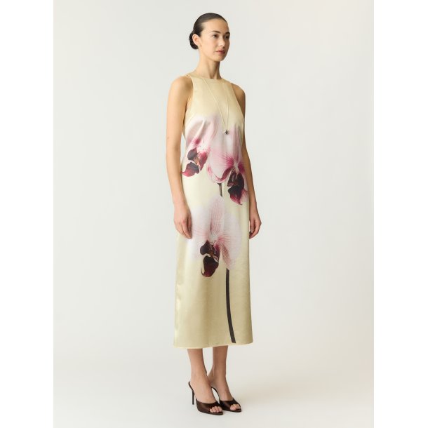 YASORCHIDA SATIN LONG DRESS