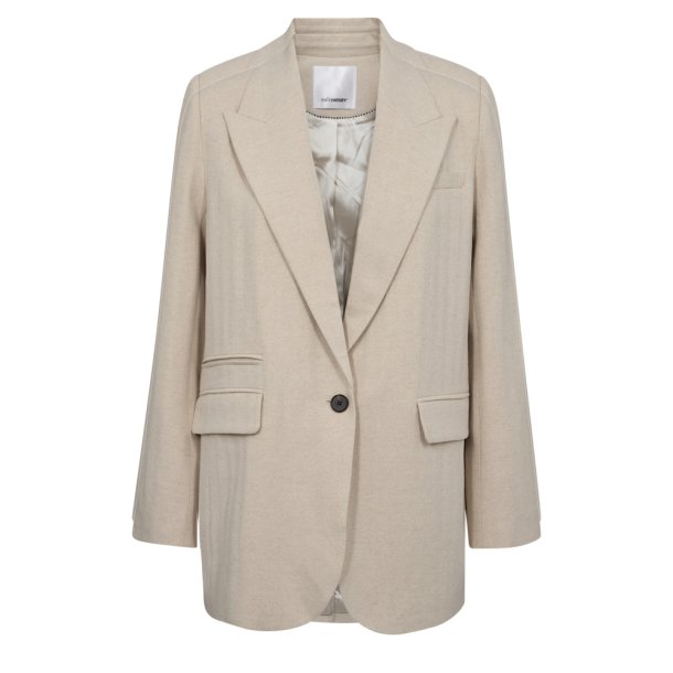 CO`COUTURE LINEN SINGLE BLAZER