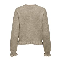 JDYLETTY O-NECK FRILL CARDIGAN