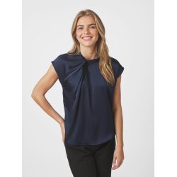 NEO NOIR FLEUR DRAPY SATIN BLOUSE