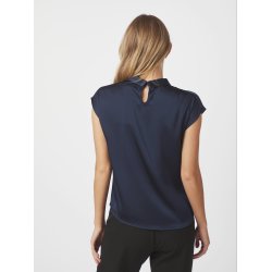 NEO NOIR FLEUR DRAPY SATIN BLOUSE