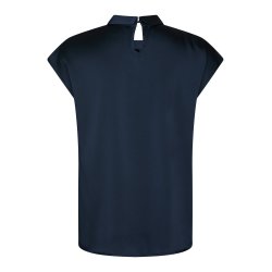 NEO NOIR FLEUR DRAPY SATIN BLOUSE