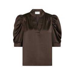 NEO NOIR ROELLA HEAVY SATEEN BLOUSE