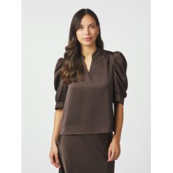 NEO NOIR ROELLA HEAVY SATEEN BLOUSE