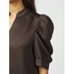 NEO NOIR ROELLA HEAVY SATEEN BLOUSE