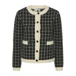 YASLIVIA LS SHORT KNIT CARDIGAN