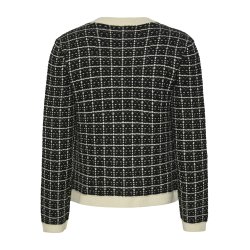 YASLIVIA LS SHORT KNIT CARDIGAN