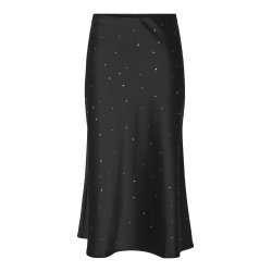 YASPELLA RHINESTONE MIDI SKIR