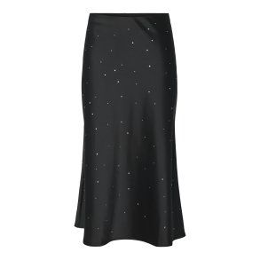 YASPELLA RHINESTONE MIDI SKIR