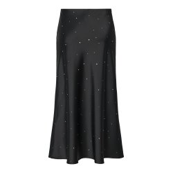 YASPELLA RHINESTONE MIDI SKIR