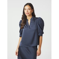 NEO NOIR ROELLA HEAVY SATEEN BLOUSE