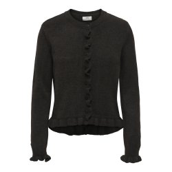 JDYLETTY O-NECK FRILL CARDIGAN
